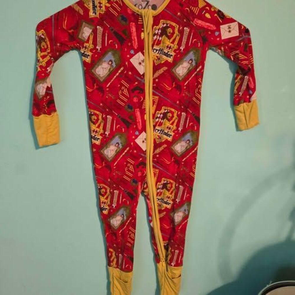 Cozco Harry Potter Gryffindor Bamboo Zippy Pajamas 12-18M